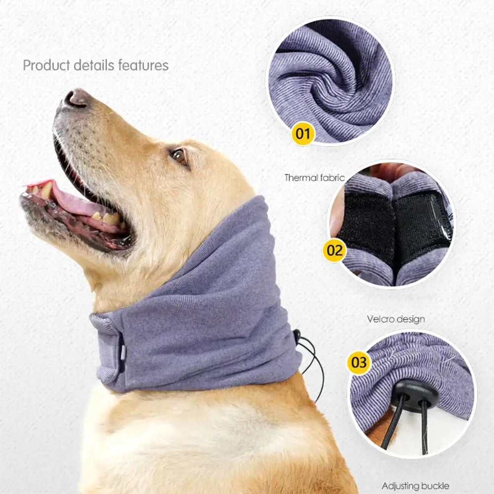 Dog Ear Muff & Anxiety Relief Snood – Soft Warm Head Wrap for Noise Protection, Grooming & Winter Comfort | ArmoredDog™ - ArmoredDog
