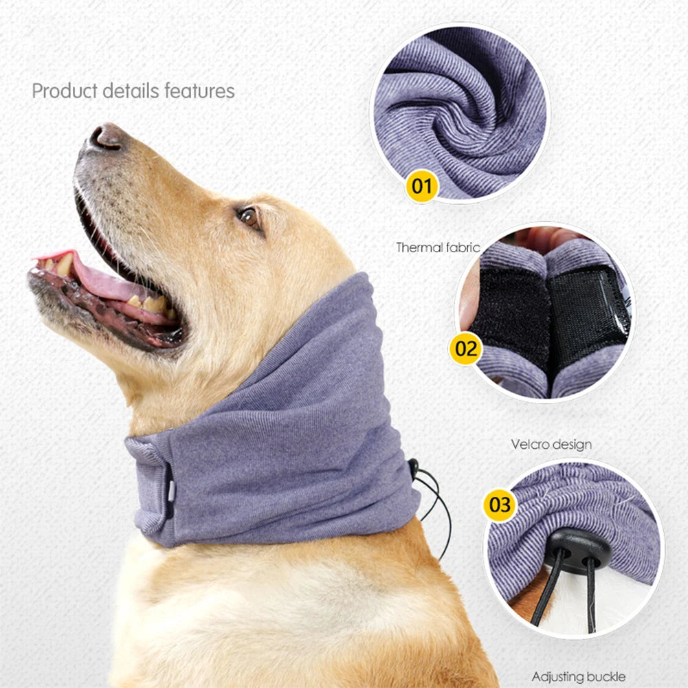 Dog Ear Muff & Anxiety Relief Snood – Soft Warm Head Wrap for Noise Protection, Grooming & Winter Comfort | ArmoredDog™ - ArmoredDog