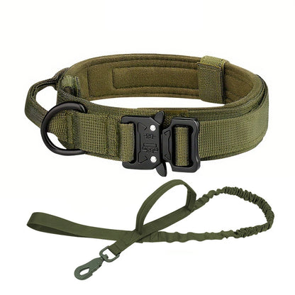 Tactical Dog Collar with Heavy-Duty Metal Buckle & D-Ring – Adjustable Military-Grade Nylon | ArmoredDog™ - ArmoredDog