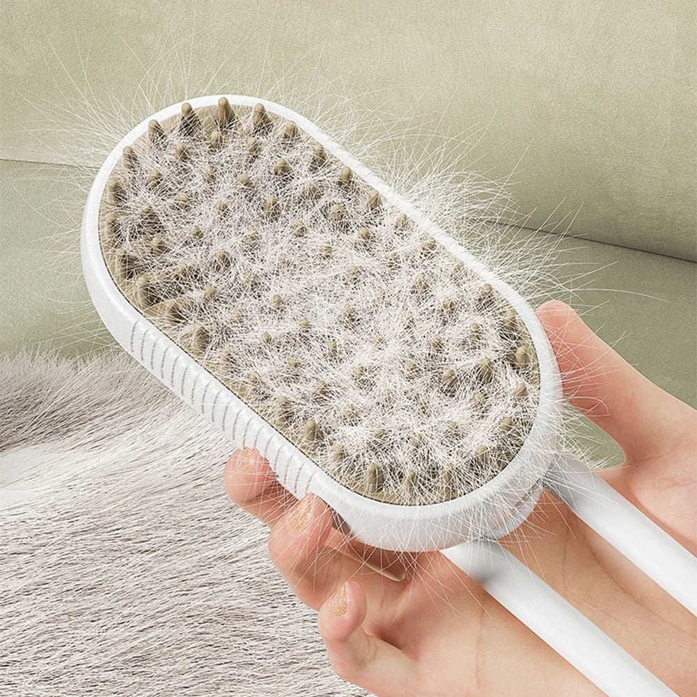Rechargeable Pet Hair Remover Brush – Steam Cleaning & Grooming Tool for Dogs & Cats | Gentle Deshedding & Massage Brush | ArmoredDog™ - ArmoredDog
