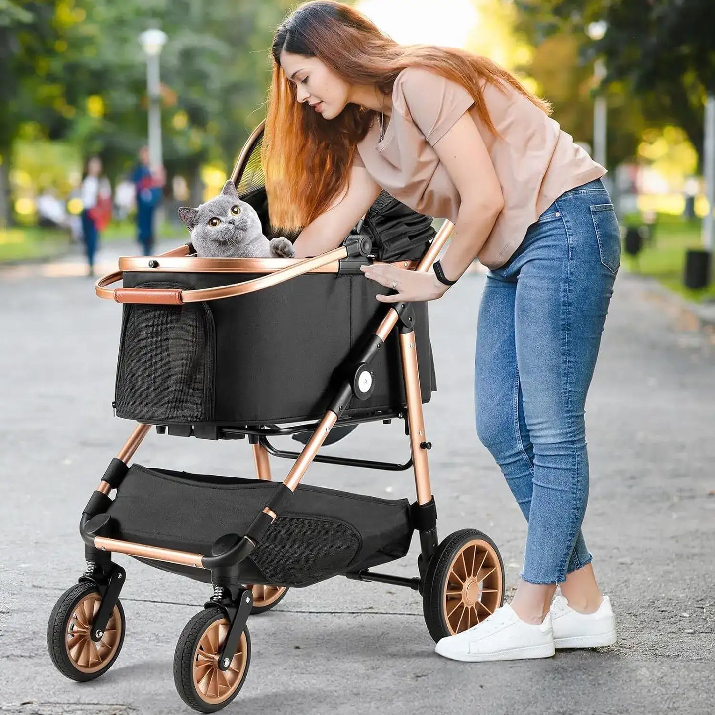 Luxury 3-in-1 Pet Stroller, Carrier & Car Seat | Anti-Vibration, Foldable Travel System for Dogs & Cats | ArmoredDog™ Elite Collection - ArmoredDog