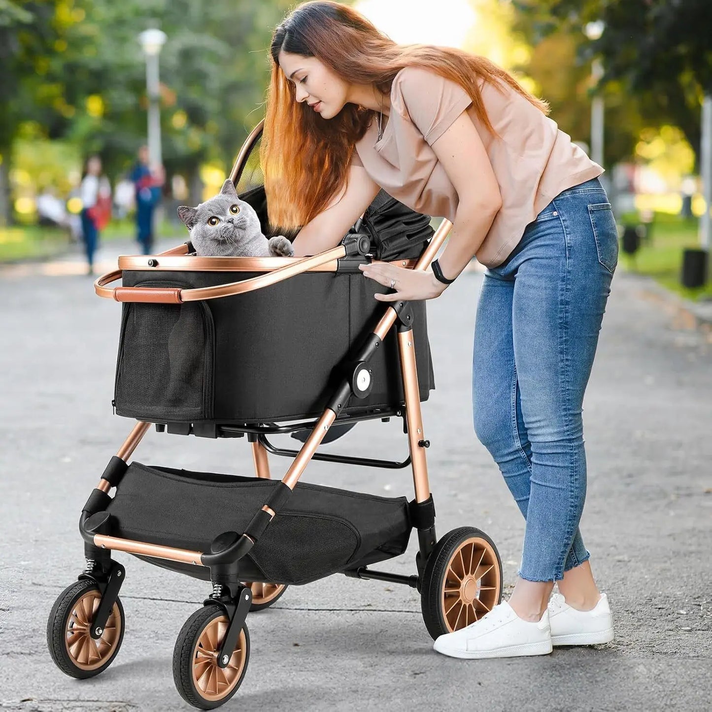 Luxury 3-in-1 Pet Stroller, Carrier & Car Seat | Anti-Vibration, Foldable Travel System for Dogs & Cats | ArmoredDog™ Elite Collection - ArmoredDog