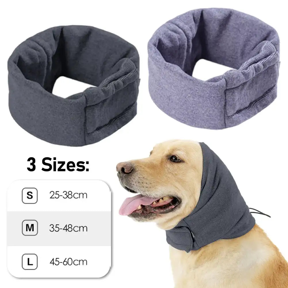 Dog Ear Muff & Anxiety Relief Snood – Soft Warm Head Wrap for Noise Protection, Grooming & Winter Comfort | ArmoredDog™ - ArmoredDog