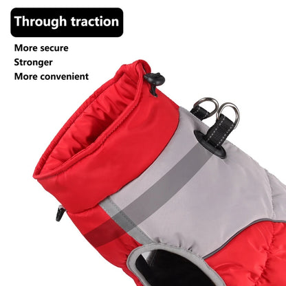 Reflective Waterproof Dog Jacket with Harness – Warm Padded Winter Coat for Outdoor Safety | ArmoredDog™