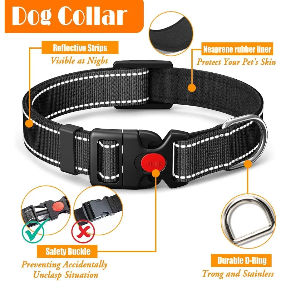All-in-One Dog Harness, Leash & Travel Set – No-Pull Reflective Adjustable Harness with Safety Belt, Collar & Accessories | ArmoredDog™ - ArmoredDog