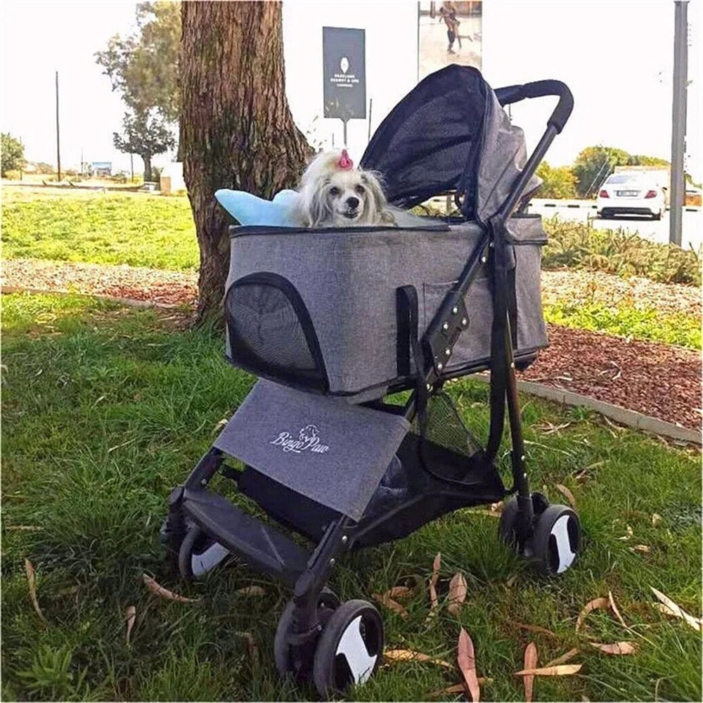 3-in-1 Foldable Pet Stroller, Carrier & Car Seat | Lightweight Travel Buggy for Dogs & Cats | ArmoredDog™ - ArmoredDog
