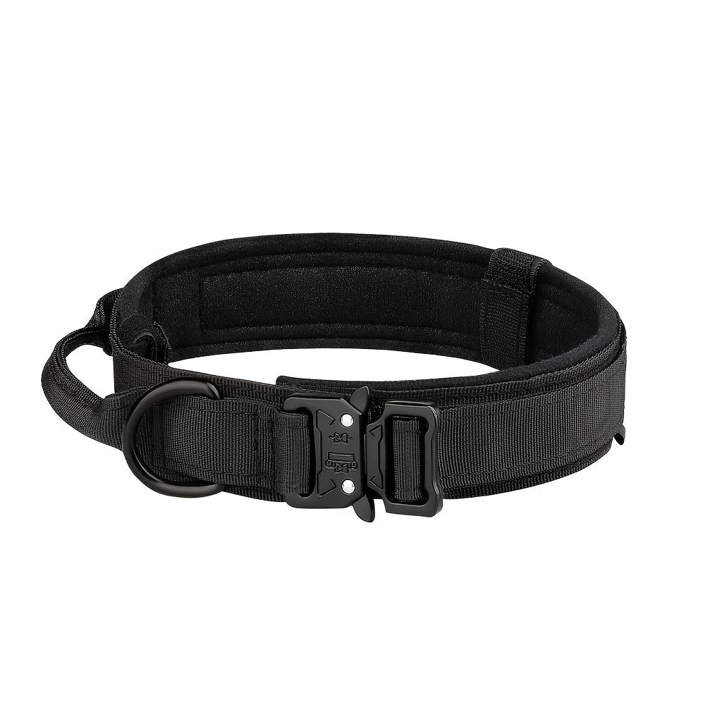 Tactical Dog Collar with Heavy-Duty Metal Buckle & D-Ring – Adjustable Military-Grade Nylon | ArmoredDog™ - ArmoredDog