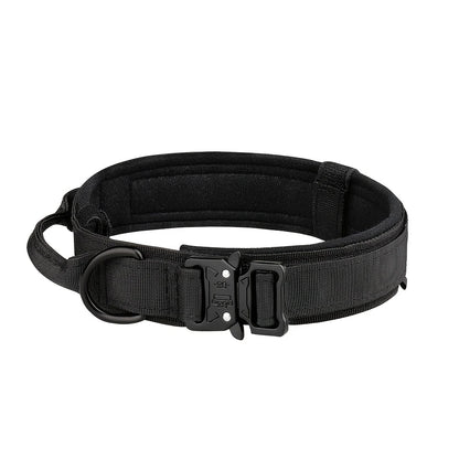 Tactical Dog Collar with Heavy-Duty Metal Buckle & D-Ring – Adjustable Military-Grade Nylon | ArmoredDog™ - ArmoredDog