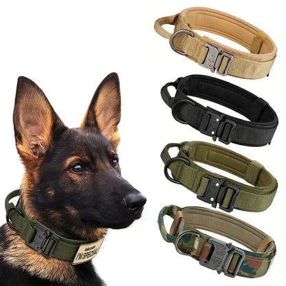 Tactical Dog Collar with Heavy-Duty Metal Buckle & D-Ring – Adjustable Military-Grade Nylon | ArmoredDog™ - ArmoredDog