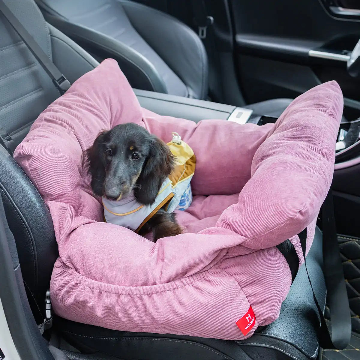 Soft Pet Car Seat Bed | Portable Dog & Cat Travel Booster Seat | Cozy Safety Carrier for Small Pets - ArmoredDog