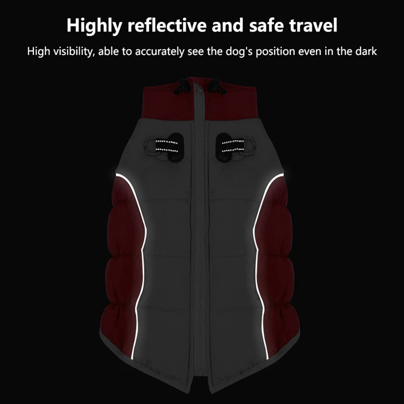 Reflective Waterproof/Winter Dog Jacket with Harness – Warm Padded Winter Coat for Outdoor Safety | ArmoredDog™ - ArmoredDog