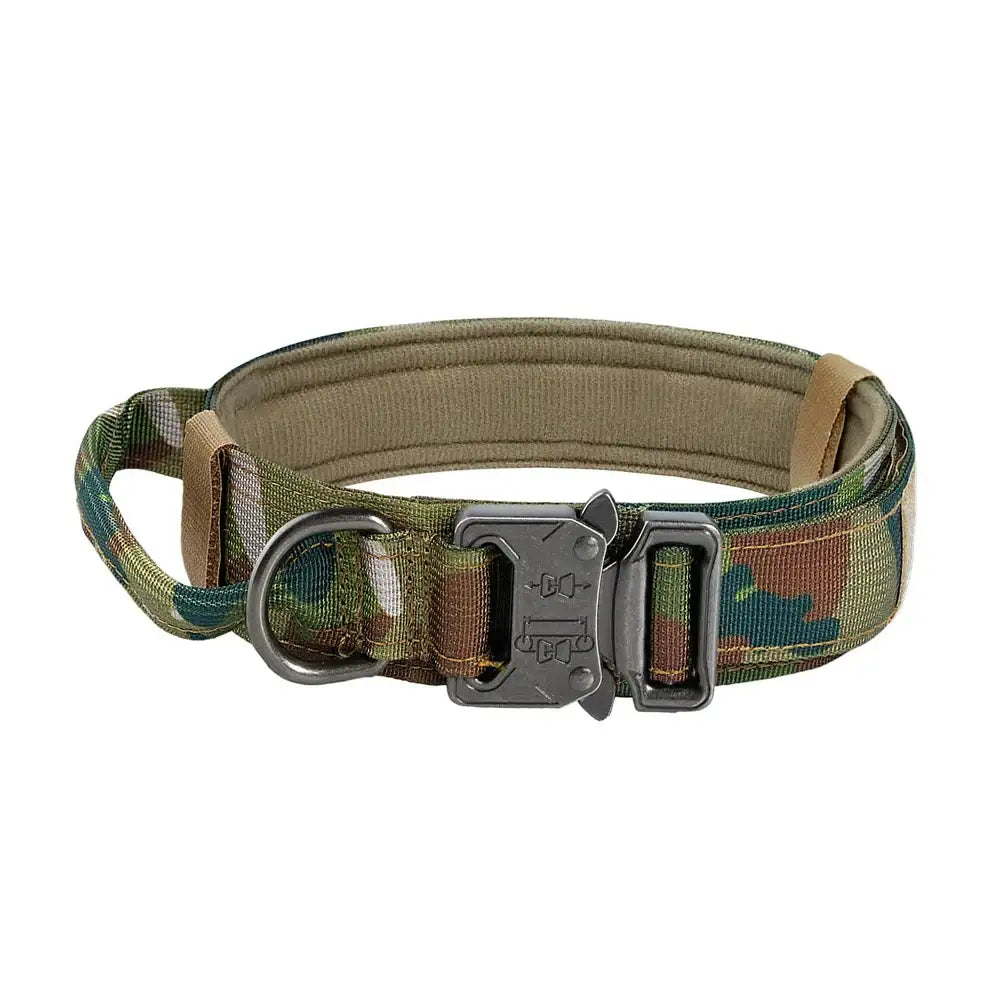 Tactical Dog Collar with Heavy-Duty Metal Buckle & D-Ring – Adjustable Military-Grade Nylon | ArmoredDog™ - ArmoredDog