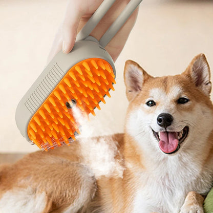 Rechargeable Pet Hair Remover Brush – Steam Cleaning & Grooming Tool for Dogs & Cats | Gentle Deshedding & Massage Brush | ArmoredDog™ - ArmoredDog