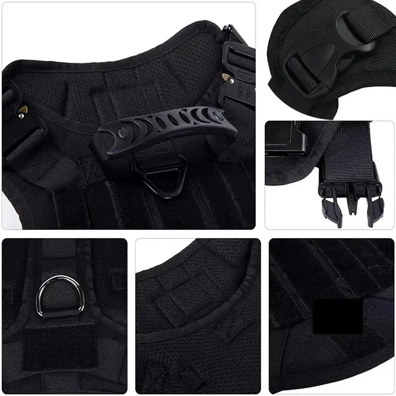 ArmoredDog™ Complete Premium Dog Gear Set – Harness, Collar & Leash in One (Black) Dog harness ArmoredDog