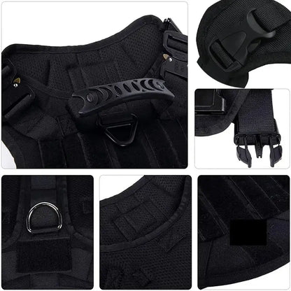 ArmoredDog™ Complete Premium Dog Gear Set – Harness, Collar & Leash in One (Black) Dog harness ArmoredDog