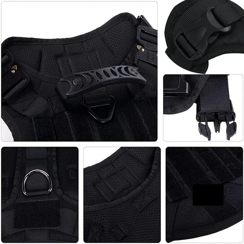 ArmoredDog™ Complete Premium Dog Gear Set – Harness, Collar & Leash in One (Black) Dog harness ArmoredDog