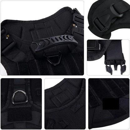 ArmoredDog™ Complete Premium Dog Gear Set – Harness, Collar & Leash in One (Black) Dog harness ArmoredDog