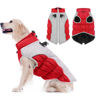 Reflective Waterproof/Winter Dog Jacket with Harness – Warm Padded Winter Coat for Outdoor Safety | ArmoredDog™ - ArmoredDog