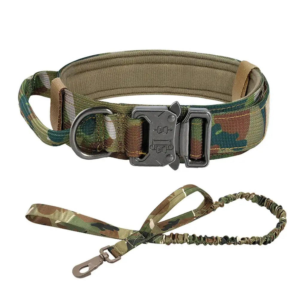 Tactical Dog Collar with Heavy-Duty Metal Buckle & D-Ring – Adjustable Military-Grade Nylon | ArmoredDog™ - ArmoredDog