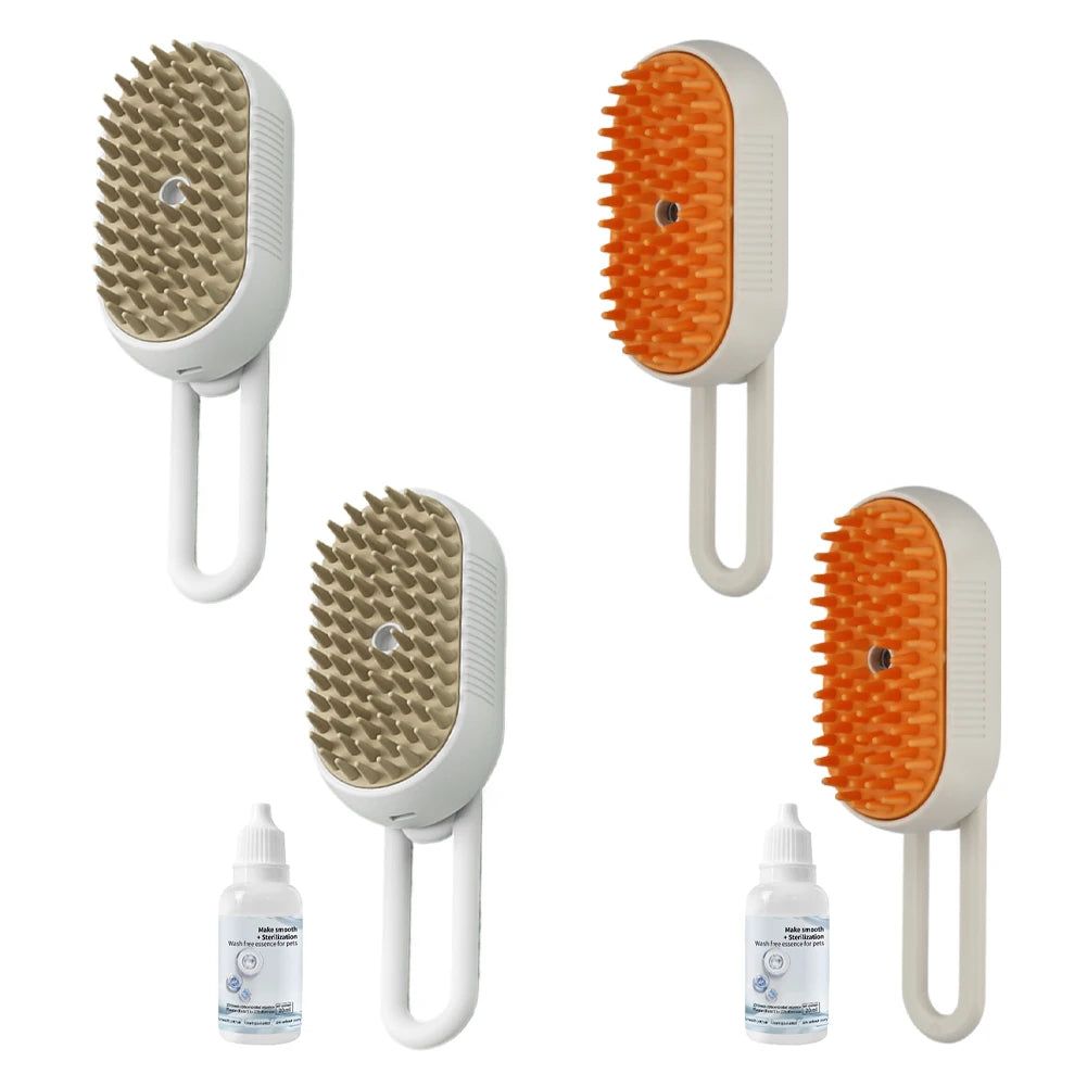 Rechargeable Pet Hair Remover Brush – Steam Cleaning & Grooming Tool for Dogs & Cats | Gentle Deshedding & Massage Brush | ArmoredDog™ - ArmoredDog