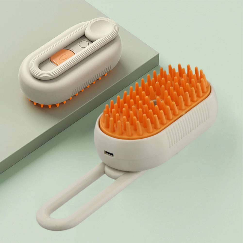 Rechargeable Pet Hair Remover Brush – Steam Cleaning & Grooming Tool for Dogs & Cats | Gentle Deshedding & Massage Brush | ArmoredDog™ - ArmoredDog