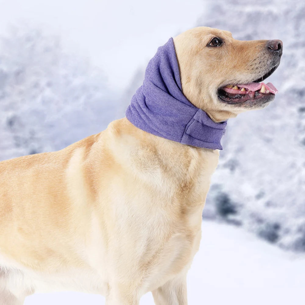 Dog Ear Muff & Anxiety Relief Snood – Soft Warm Head Wrap for Noise Protection, Grooming & Winter Comfort | ArmoredDog™ - ArmoredDog