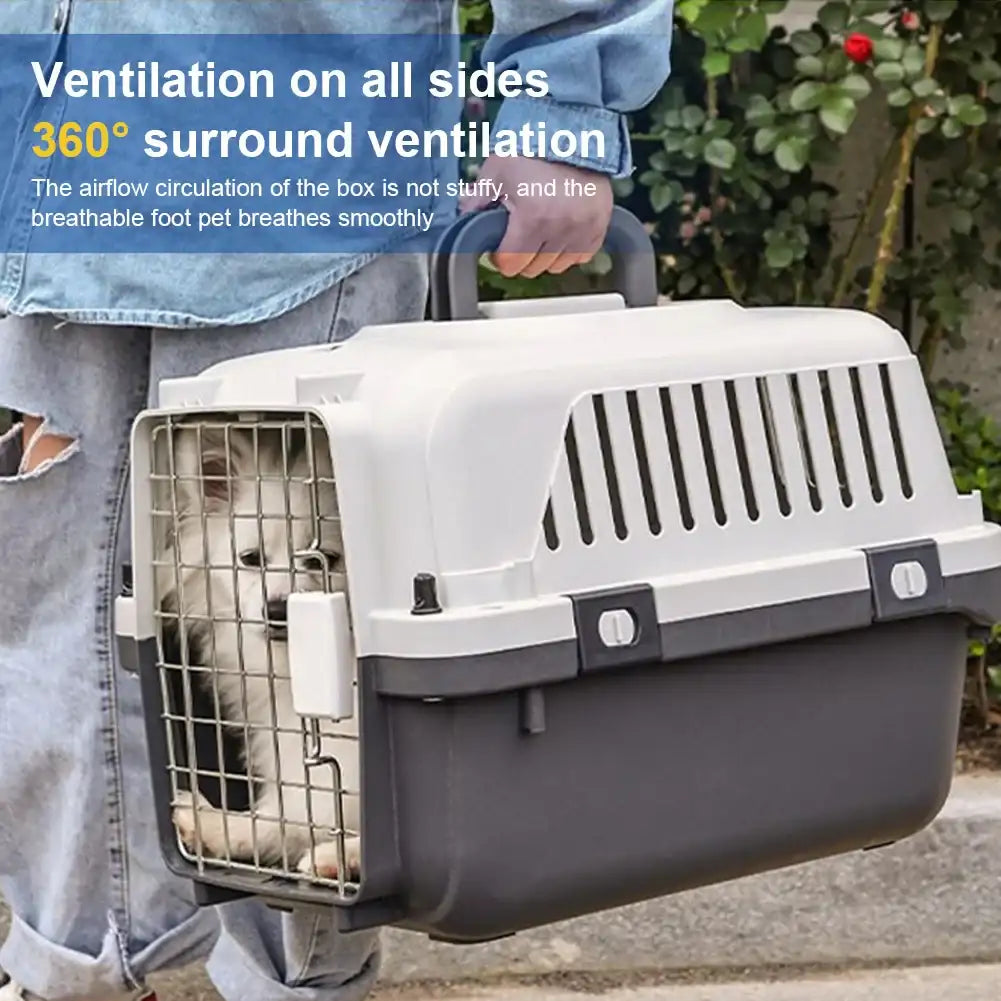 Airline Approved Pet Carrier with Wheels | Heavy-Duty Trolley Travel Crate for Dogs & Cats | ArmoredDog™ - ArmoredDog