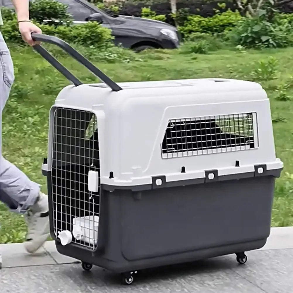 Airline Approved Pet Carrier with Wheels | Heavy-Duty Trolley Travel Crate for Dogs & Cats | ArmoredDog™ - ArmoredDog