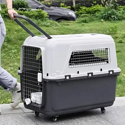 Airline Approved Pet Carrier with Wheels | Heavy-Duty Trolley Travel Crate for Dogs & Cats | ArmoredDog™ - ArmoredDog