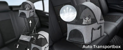 3-in-1 Foldable Pet Stroller, Carrier & Car Seat | Lightweight Travel Buggy for Dogs & Cats | ArmoredDog™ - ArmoredDog