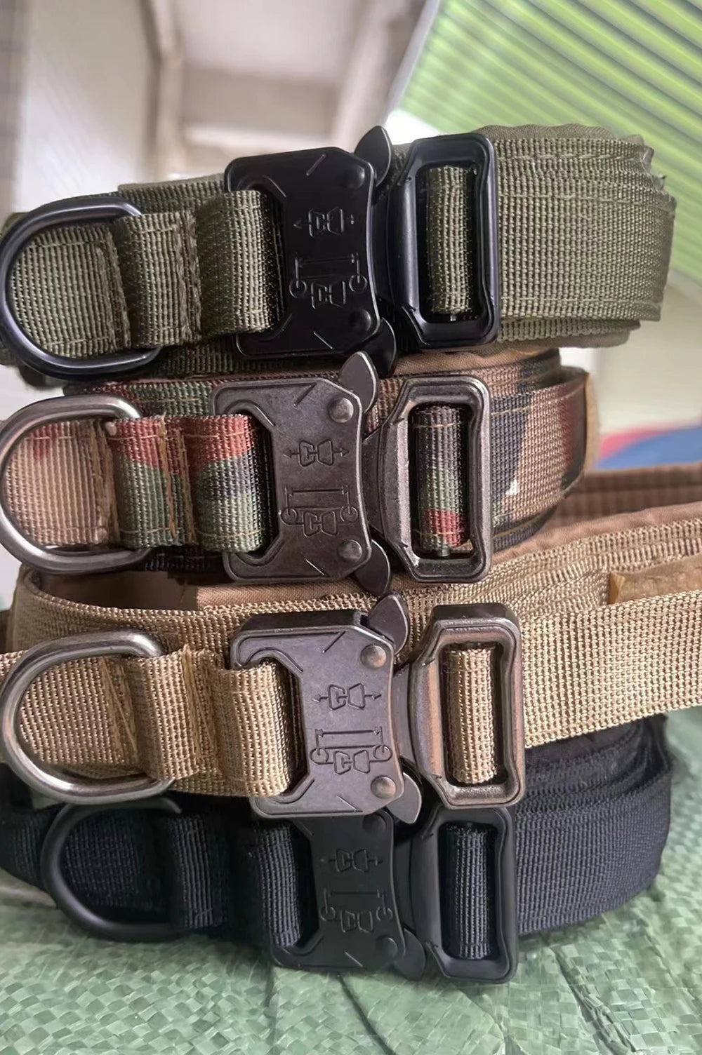 Tactical Dog Collar with Heavy-Duty Metal Buckle & D-Ring – Adjustable Military-Grade Nylon | ArmoredDog™ - ArmoredDog