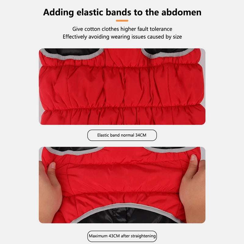 Reflective Waterproof Dog Jacket with Harness – Warm Padded Winter Coat for Outdoor Safety | ArmoredDog™