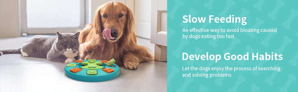 Interactive Dog Puzzle Feeder Toy | Slow Feeder & IQ Training Game for Mental Stimulation and Fun | ArmoredDog™ - ArmoredDog
