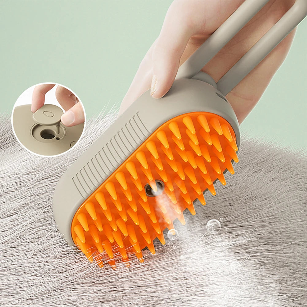 Rechargeable Pet Hair Remover Brush – Steam Cleaning & Grooming Tool for Dogs & Cats | Gentle Deshedding & Massage Brush | ArmoredDog™ - ArmoredDog