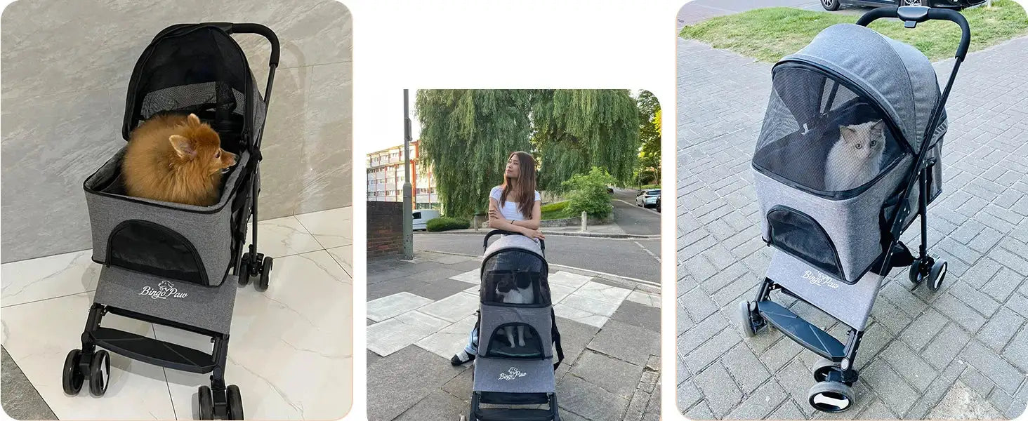 3-in-1 Foldable Pet Stroller, Carrier & Car Seat | Lightweight Travel Buggy for Dogs & Cats | ArmoredDog™ - ArmoredDog