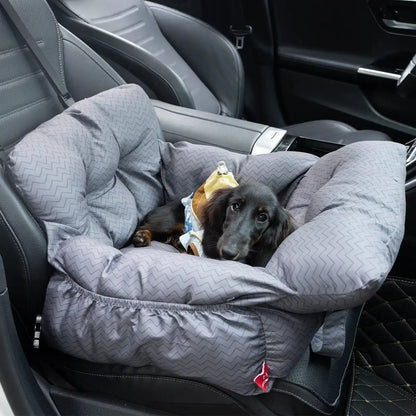 Soft Pet Car Seat Bed | Portable Dog & Cat Travel Booster Seat | Cozy Safety Carrier for Small Pets - ArmoredDog