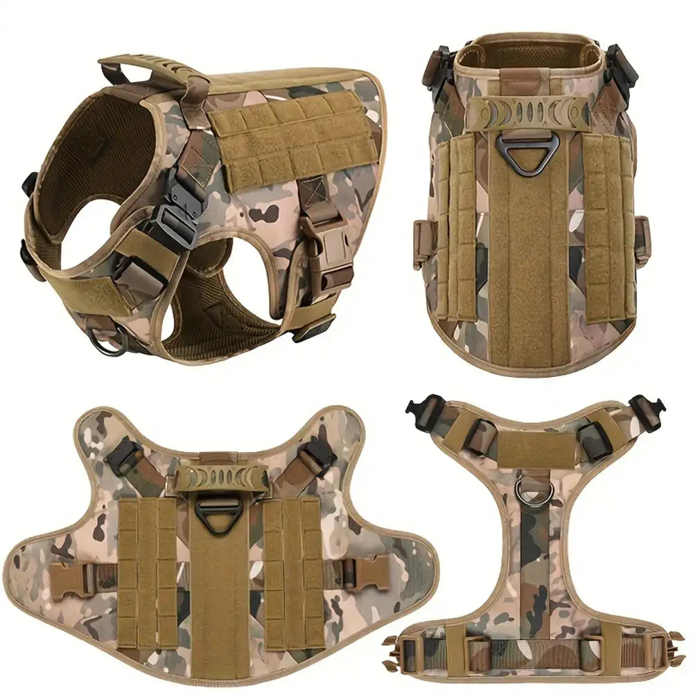 ArmoredDog™ Complete Premium Dog Gear Set – Harness, Collar & Leash in One (Army Camo) Dog harness ArmoredDog