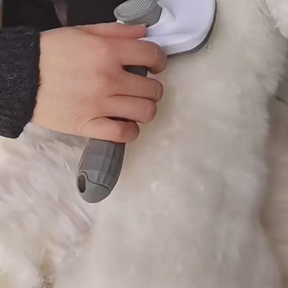 Self-Cleaning Pet Brush for Dogs & Cats – Gentle Deshedding Slicker Brush | One-Click Hair Removal & Massage | ArmoredDog™